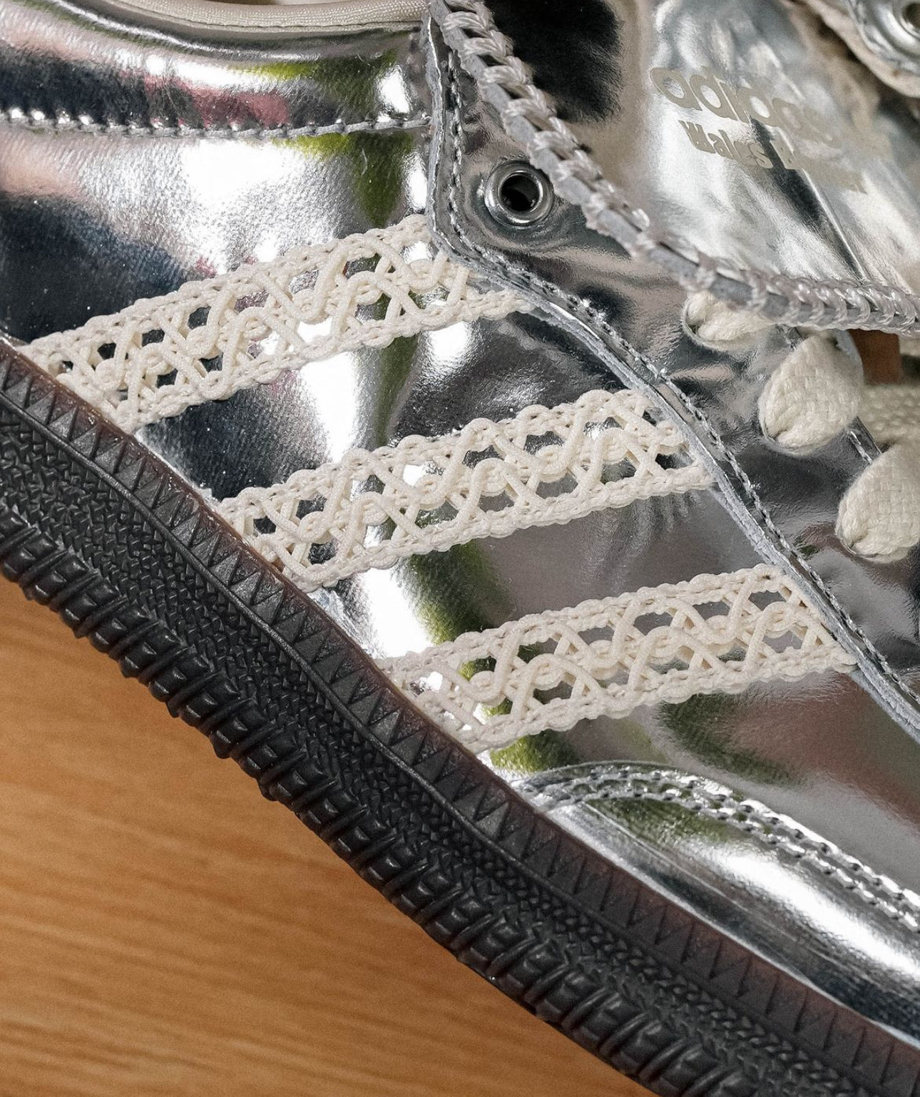 Wales Bonner x Samba Pony “ Silver Metallic “