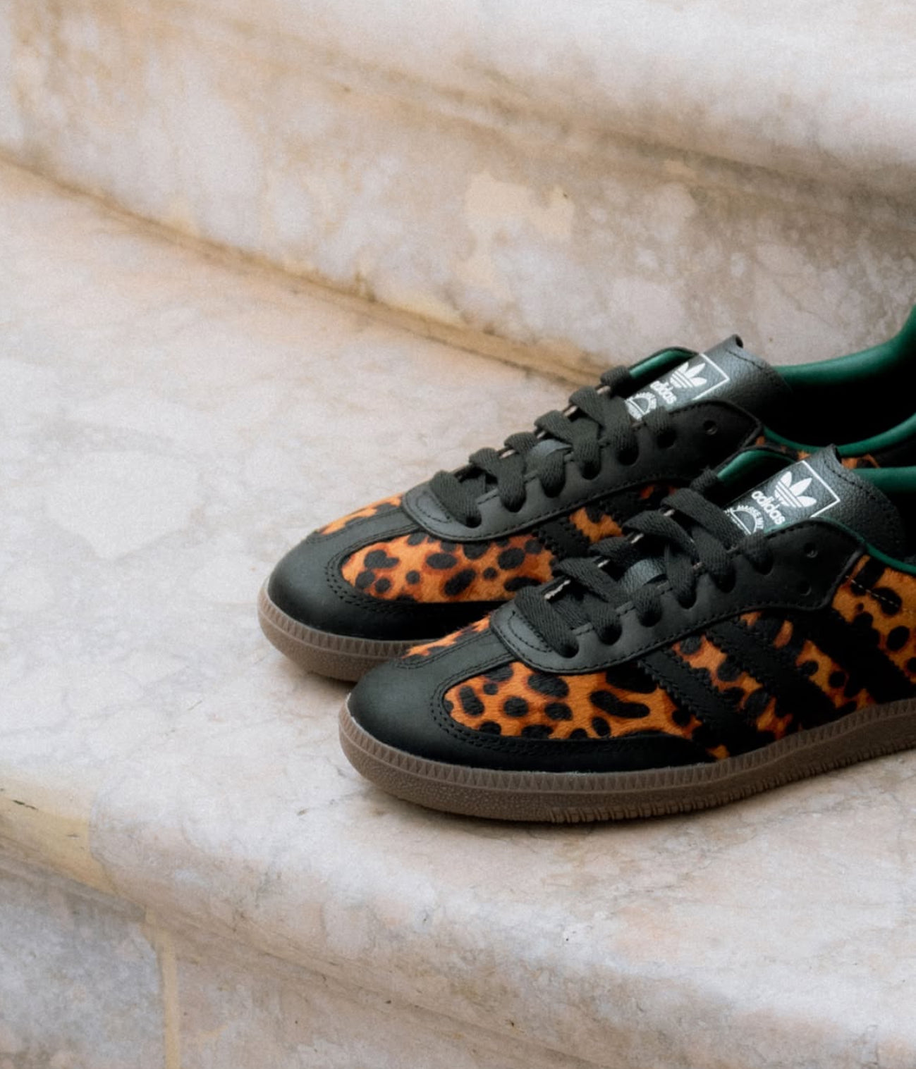 Samba OG Black Green Leopard