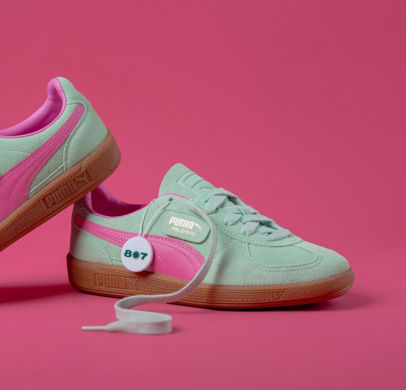 WMNs Puma Palermo Fresh Mint Fast Pink Gum
