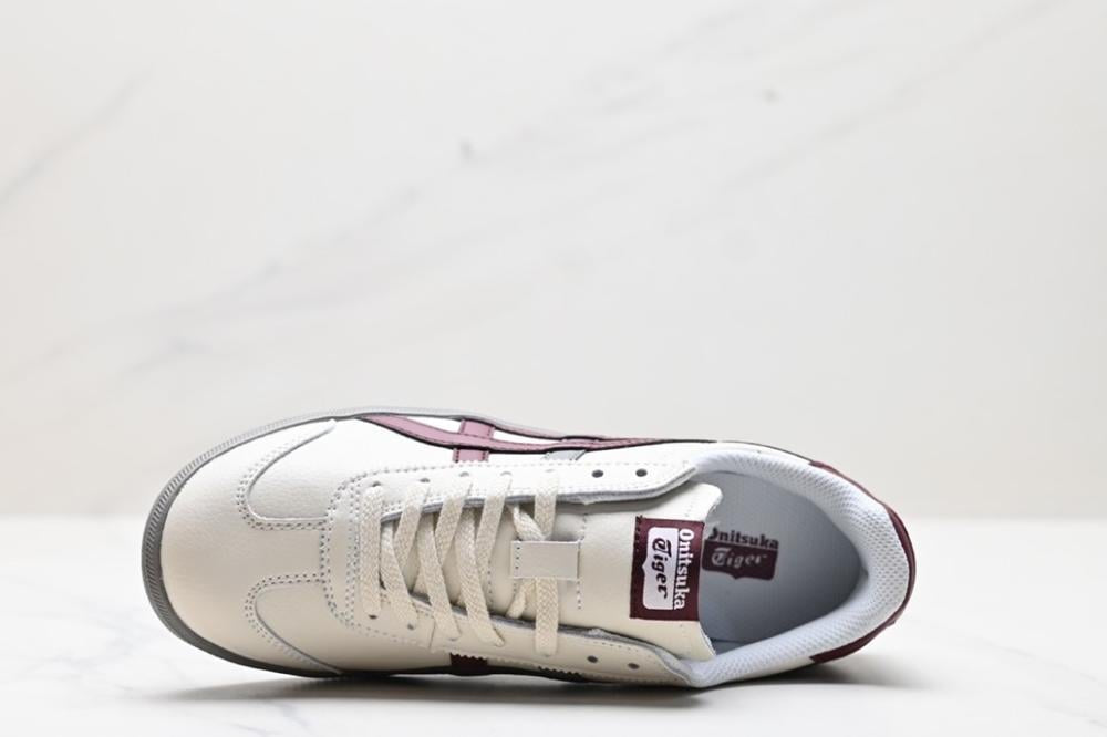 Tokuten Lace Up White Burgundy Grey