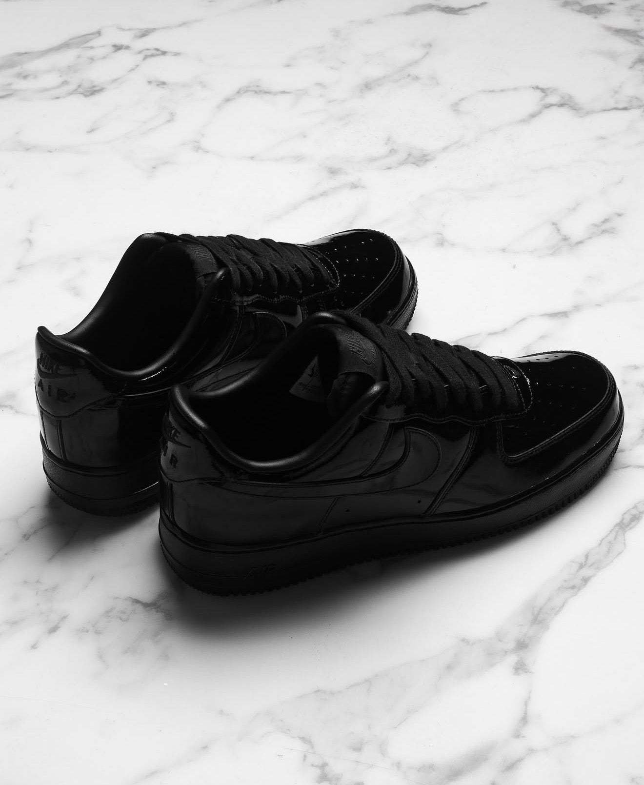 Airforce 1 Low Patent Leather Triple Black
