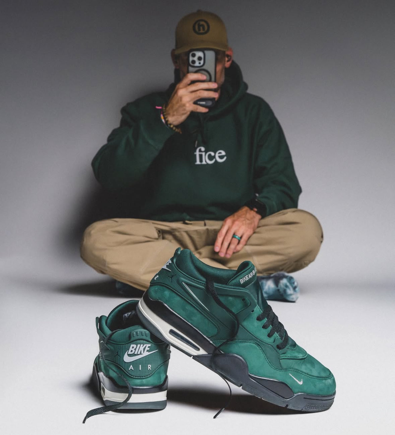 Air Jordan 4 RM x Nigel Sylvester Fence Green