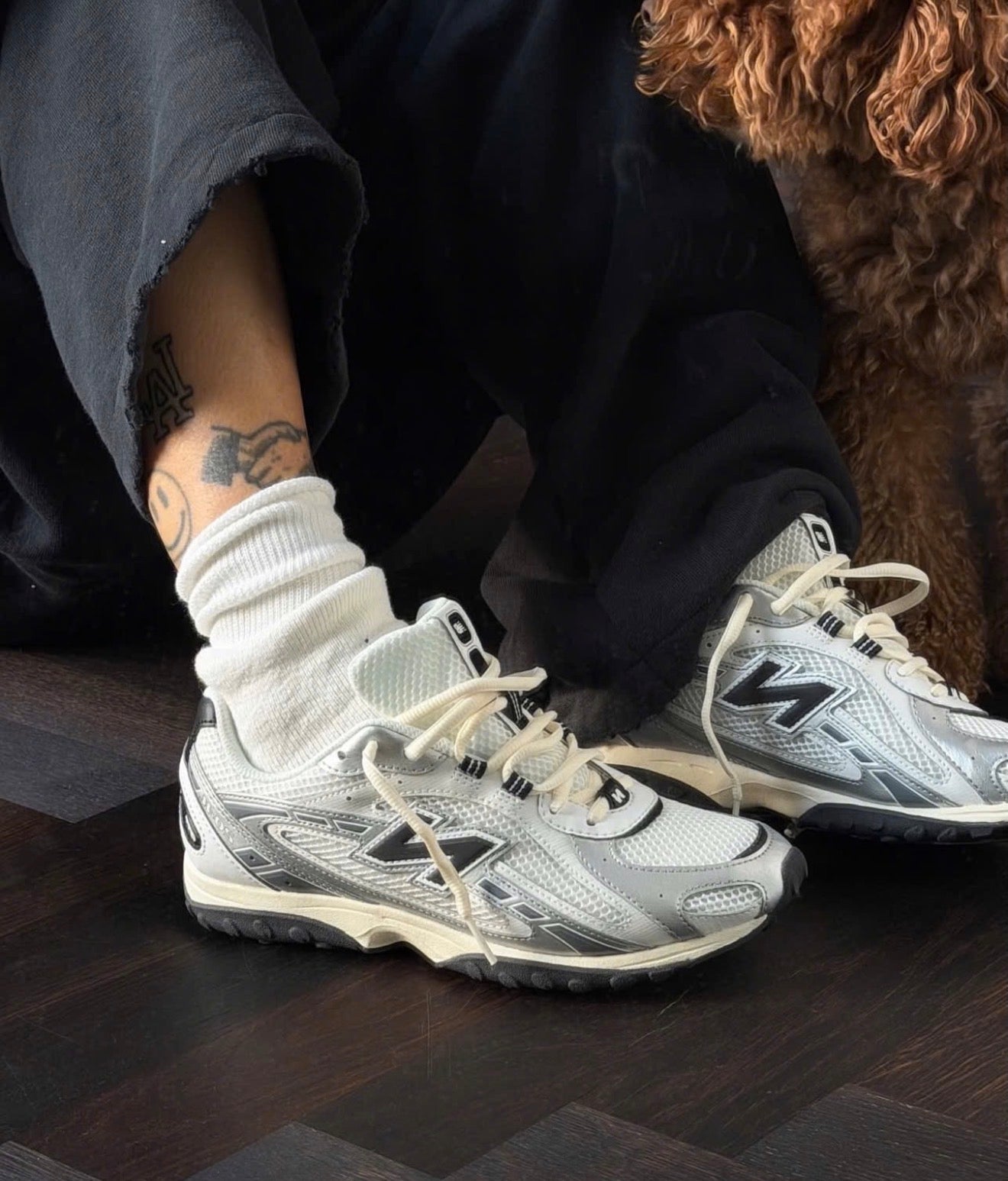 NB Balance 204L Silver Metallic Black