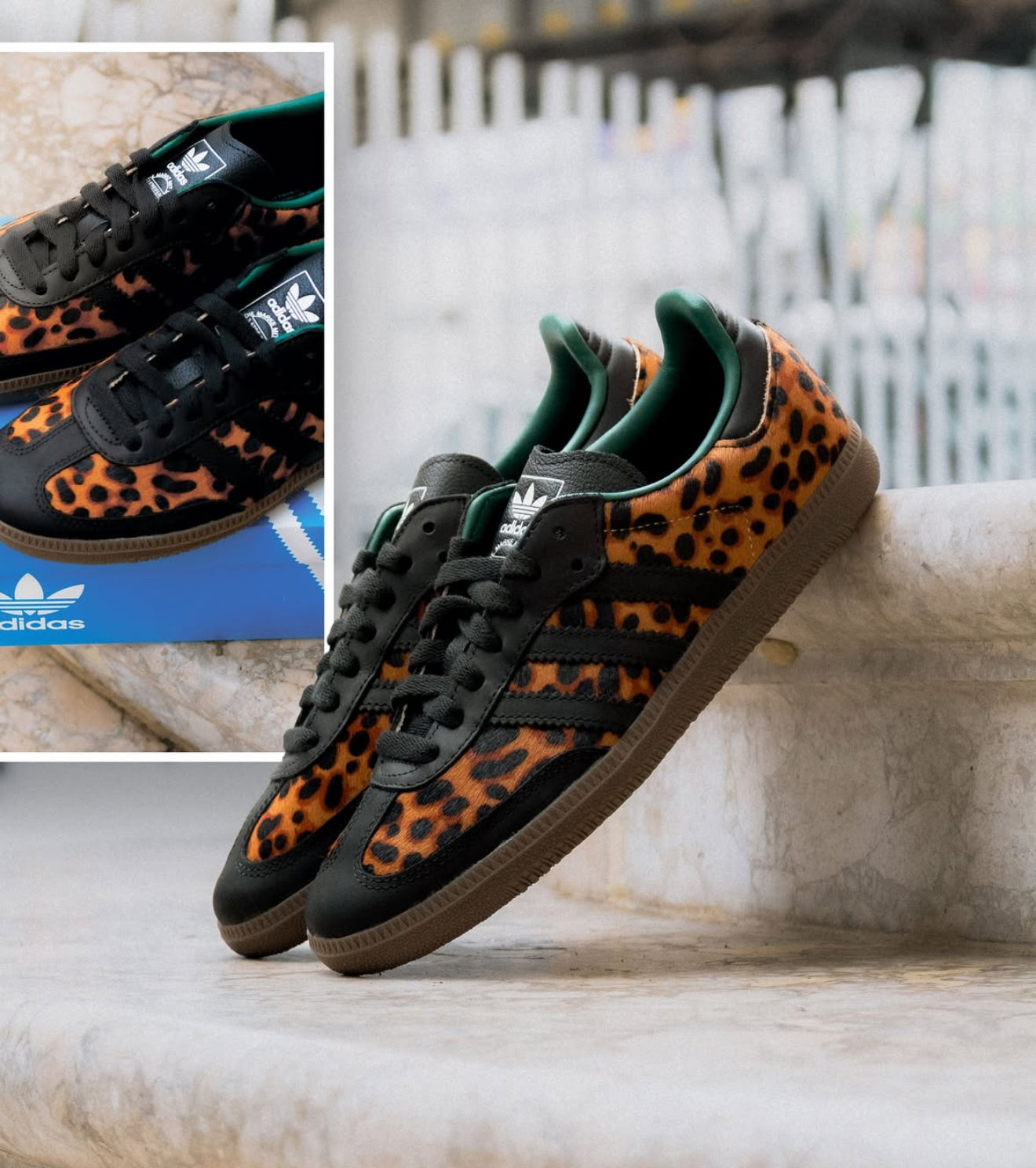 Samba OG Black Green Leopard