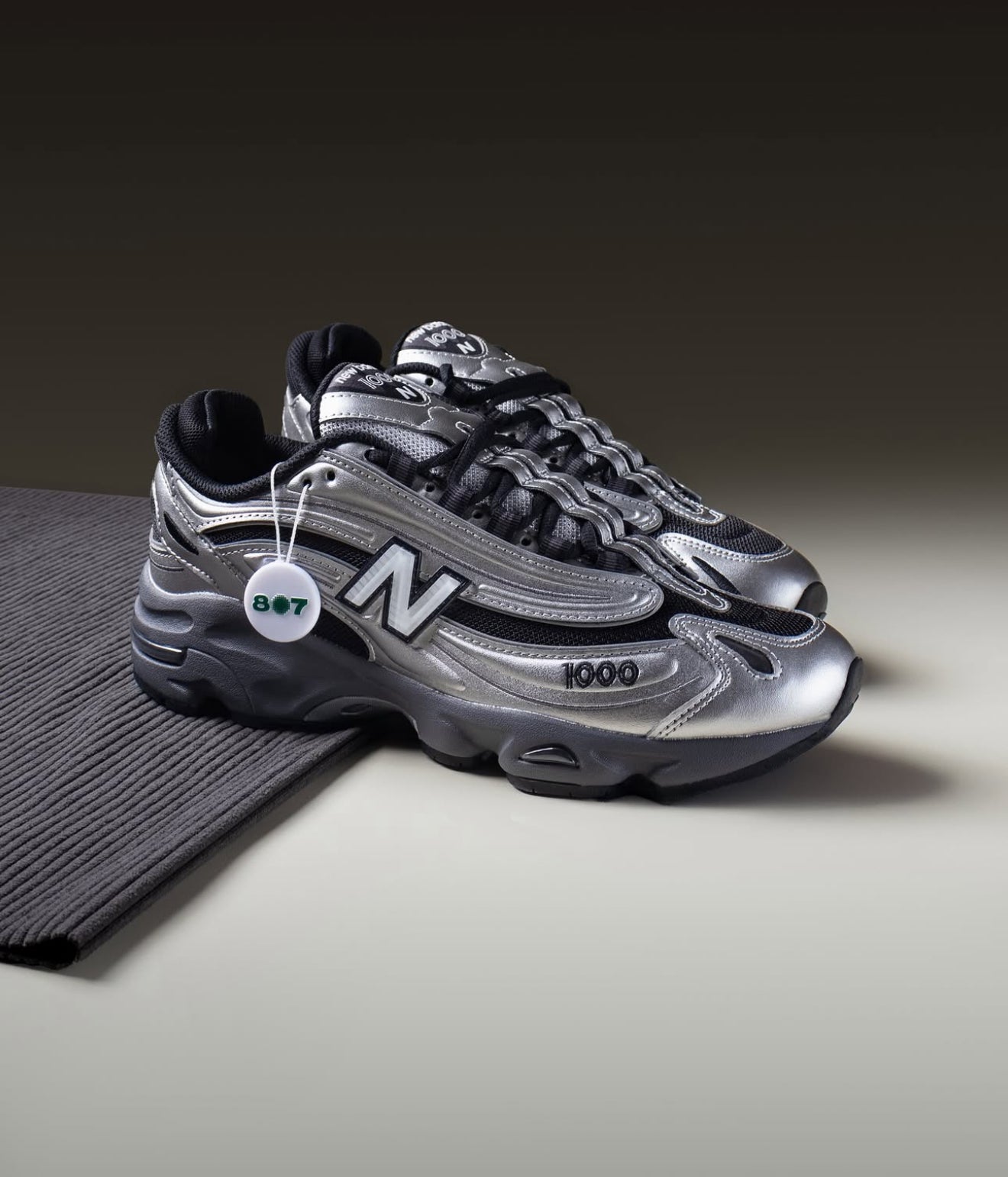 NB Balance 1000 Black Silver Metallic