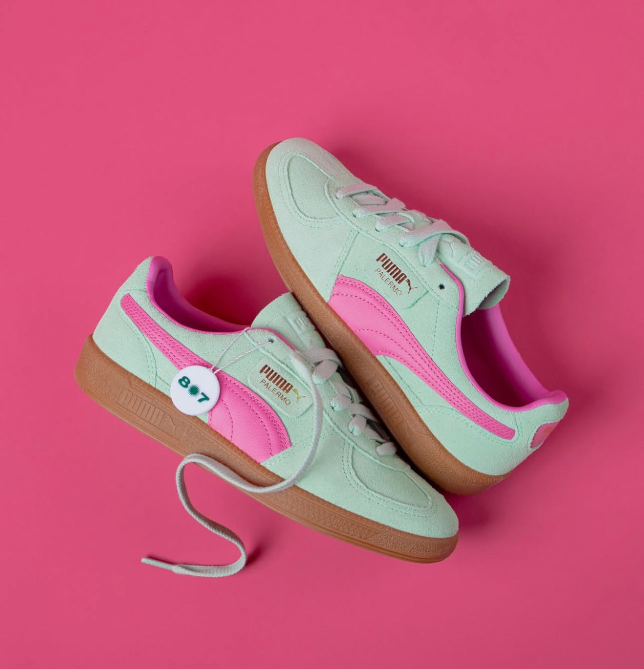 WMNs Puma Palermo Fresh Mint Fast Pink Gum
