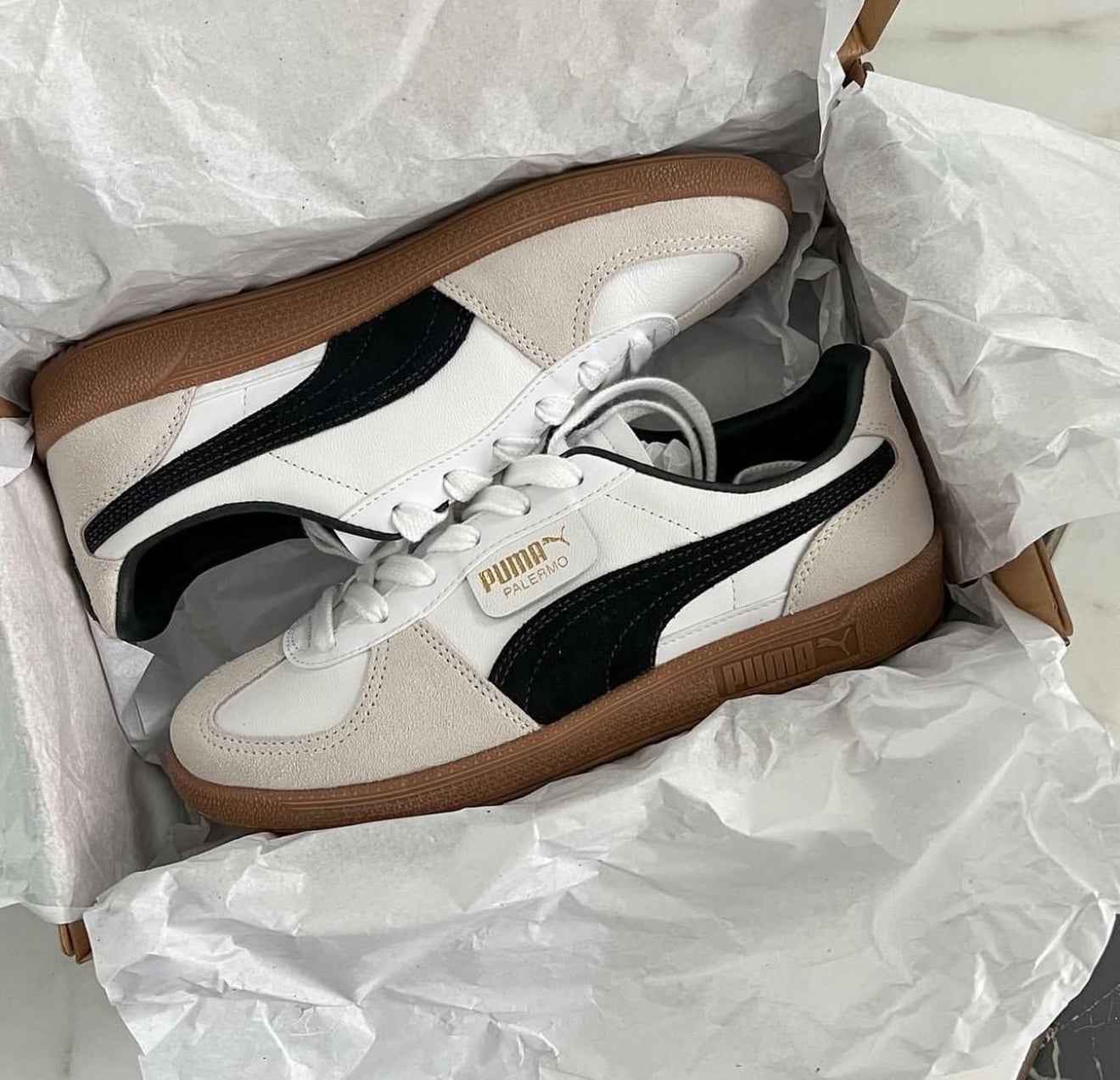 Puma Palermo White Vapor Grey Gum
