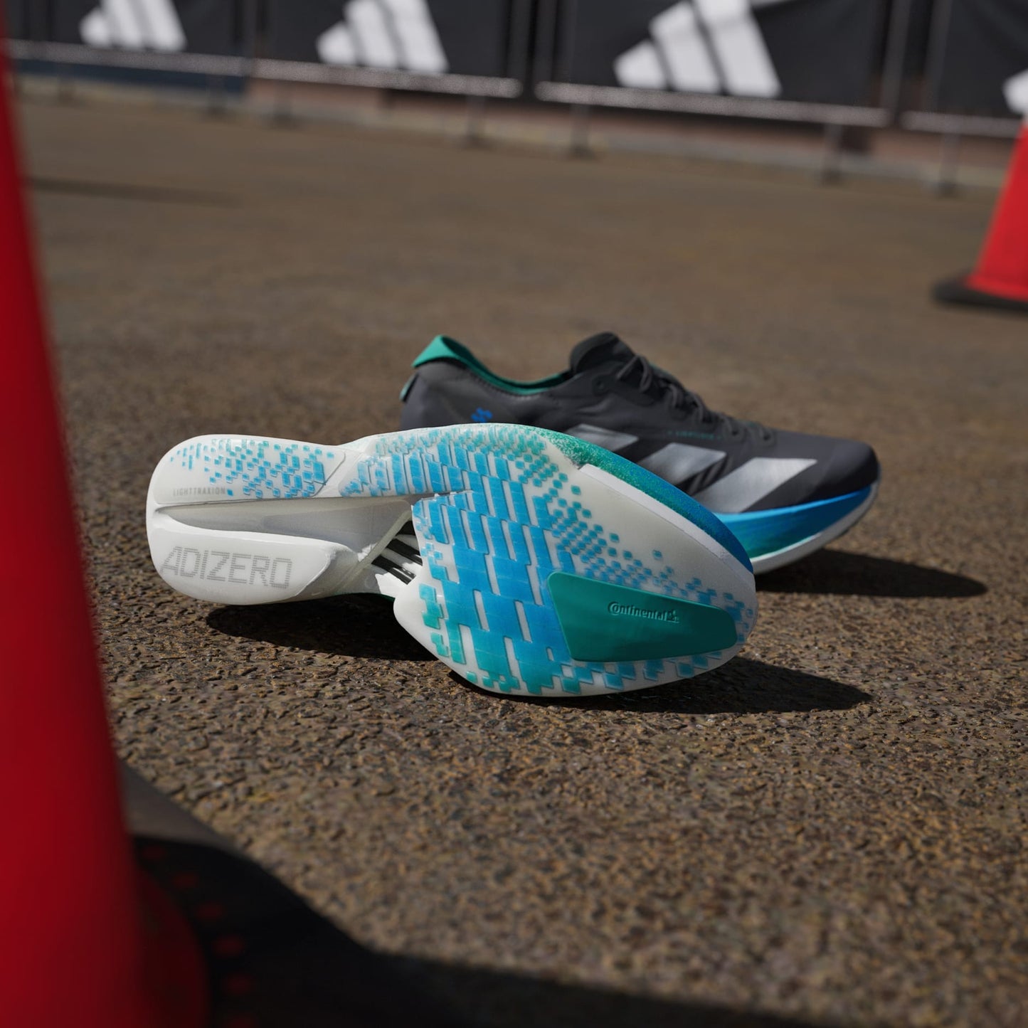 Adizero Adios Pro 4 Core Black Matte Silver Glory Green