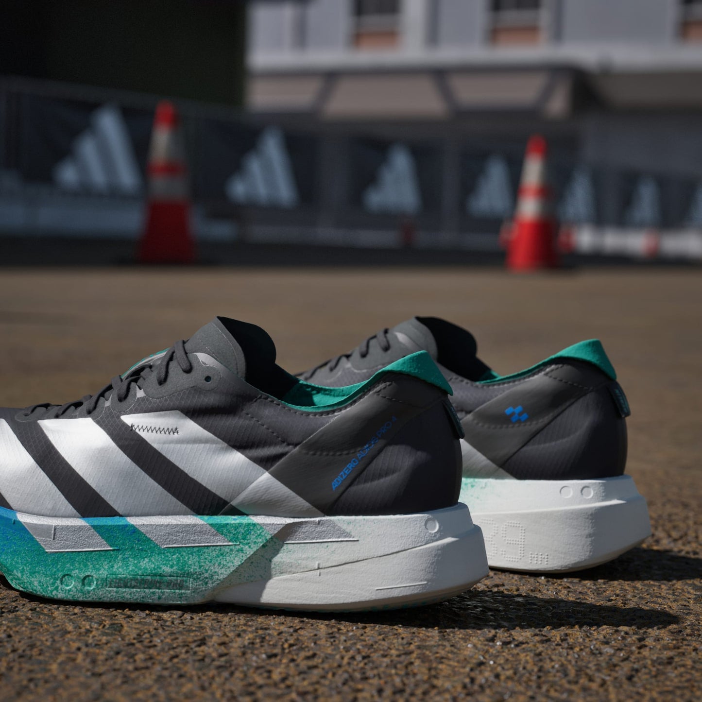 Adizero Adios Pro 4 Core Black Matte Silver Glory Green