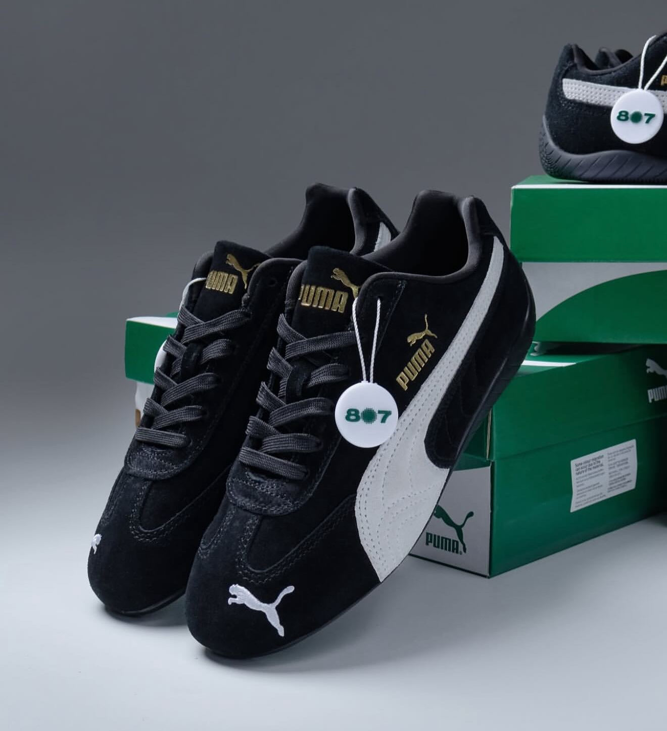 WMNs Puma Speed cat Black White