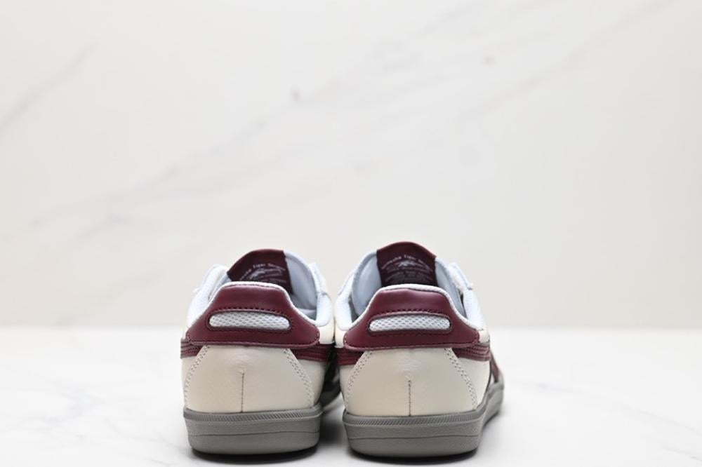 Tokuten Lace Up White Burgundy Grey