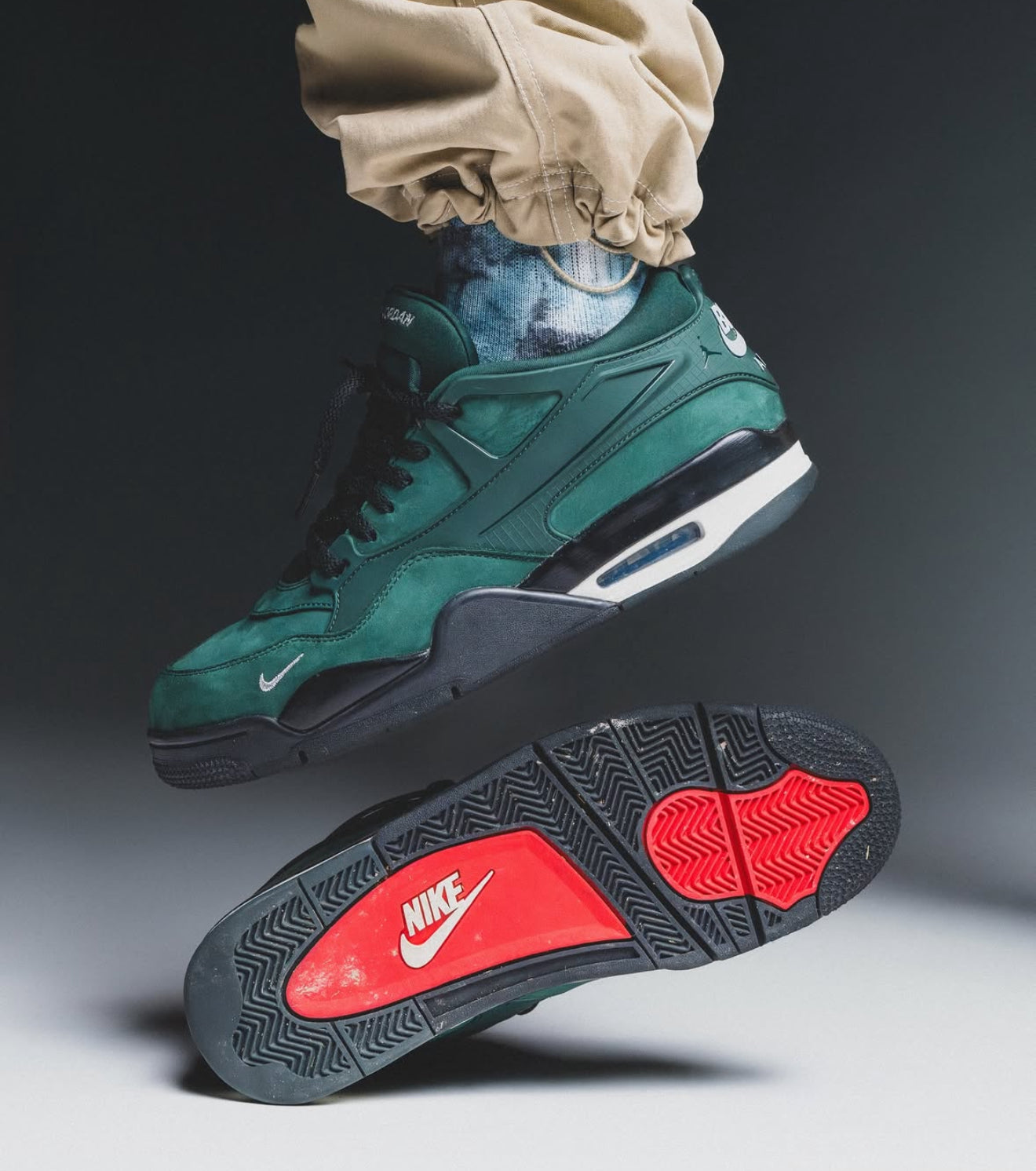 Air Jordan 4 RM x Nigel Sylvester Fence Green
