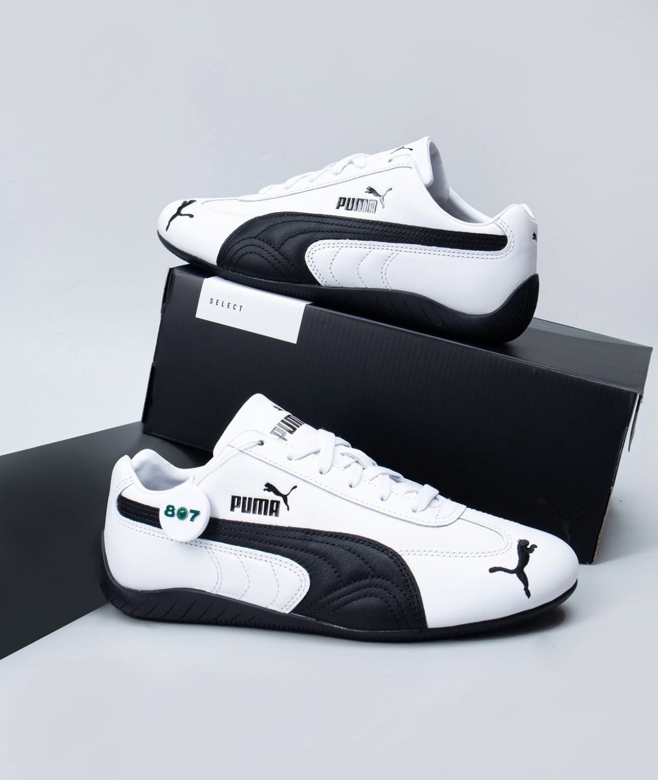 Puma Speed Cat Leather White Black