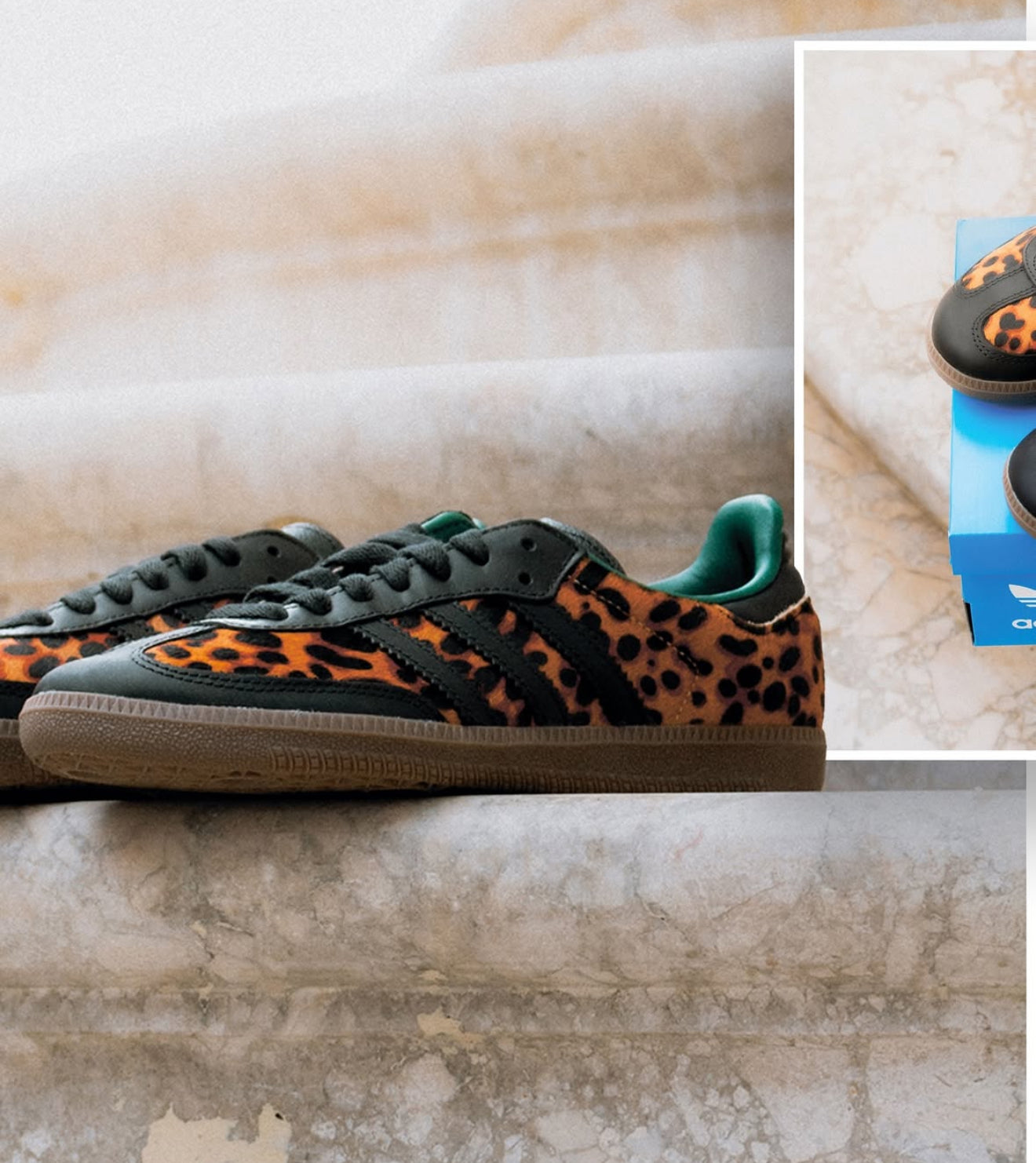 Samba OG Black Green Leopard