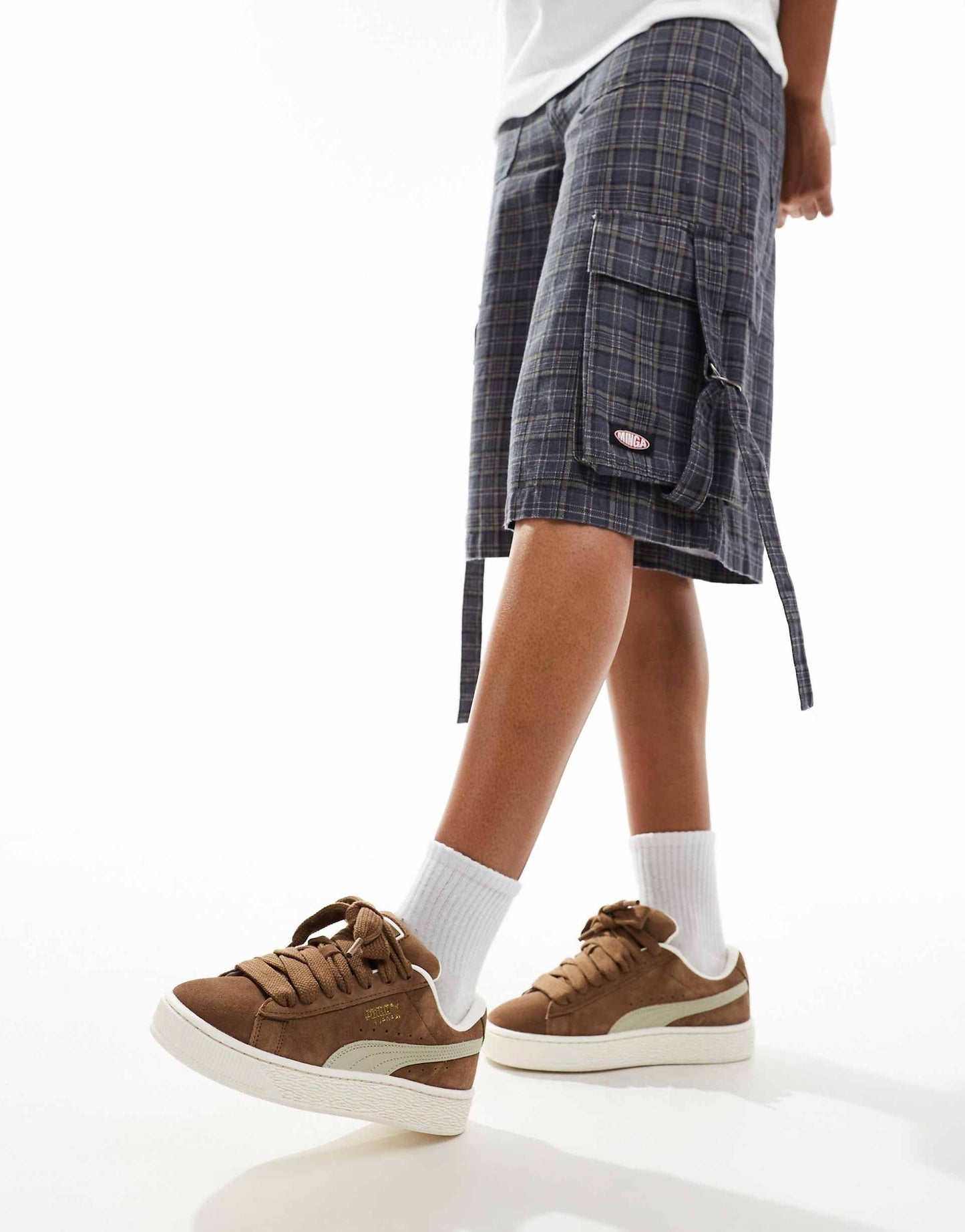 Puma Suede XL Tan White