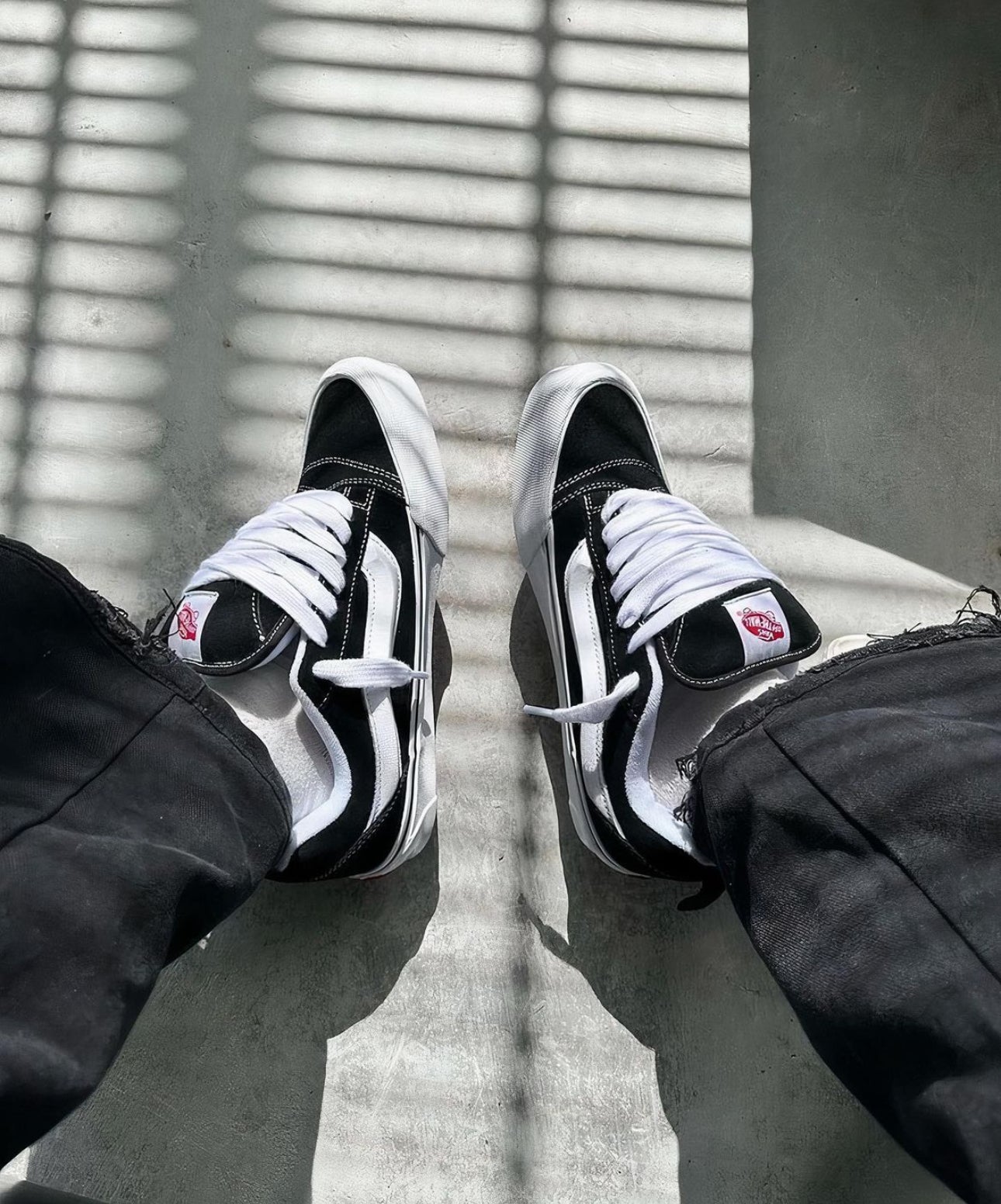 WMNs Vans Knu Skool Black White