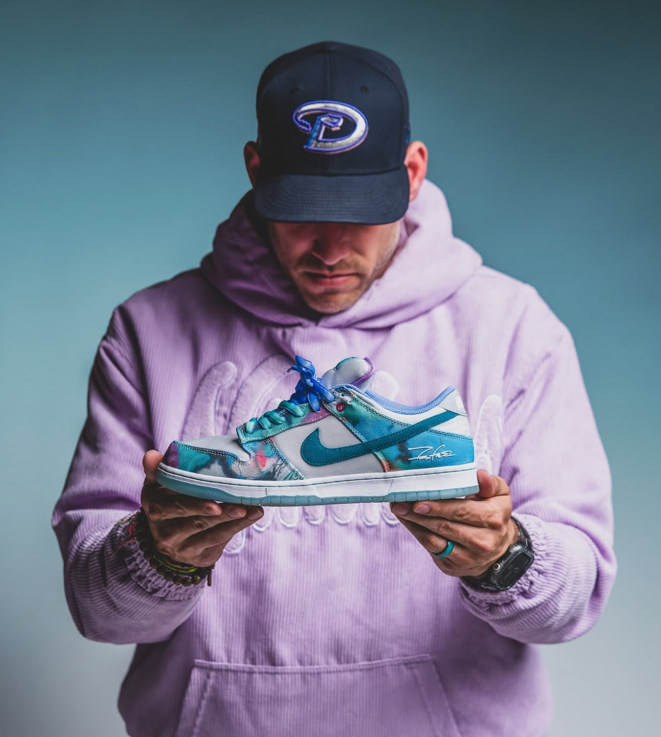 SB Dunk Low Futura Laboratories Bleached Aqua