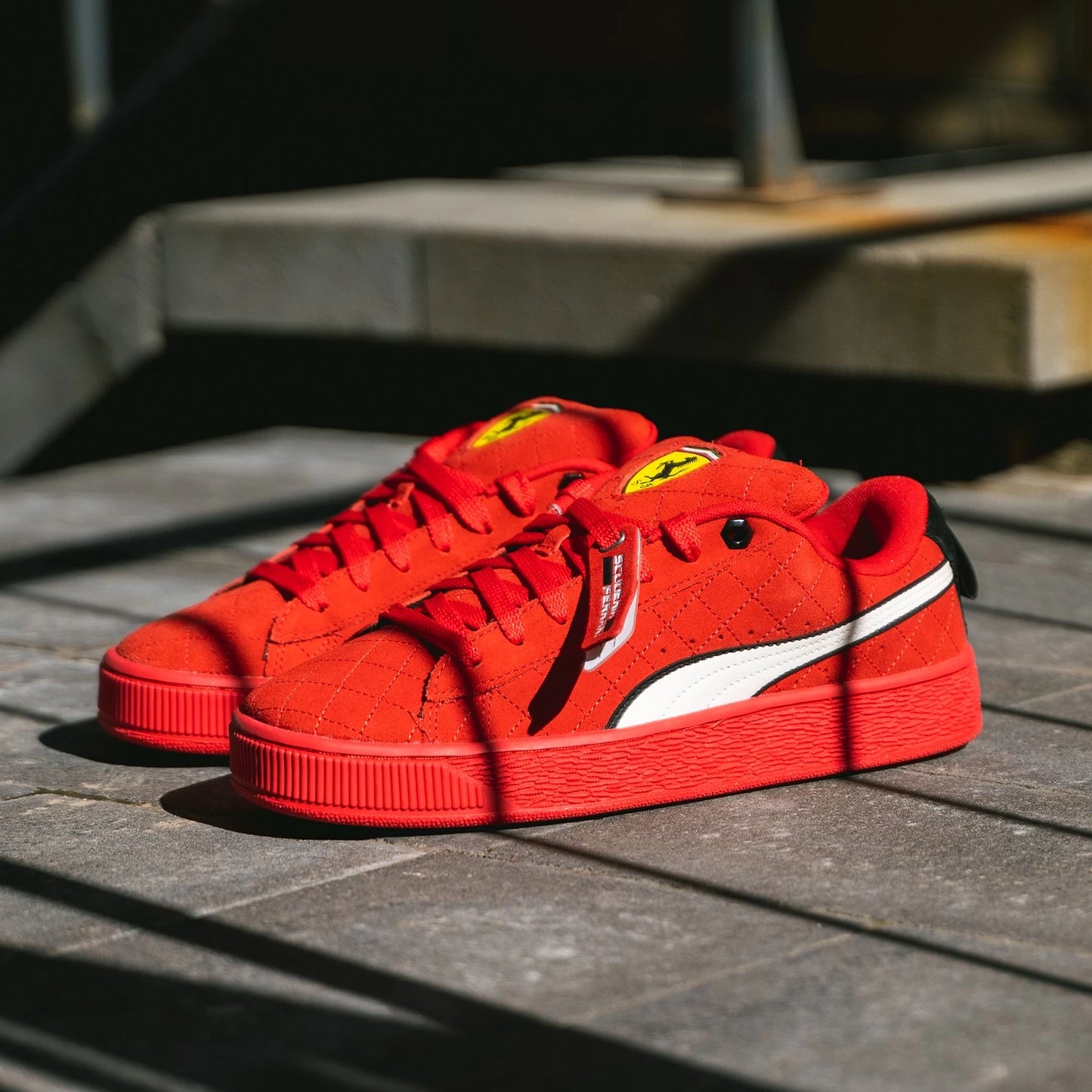 Puma Suede XL Hero Scuderia Ferrari Rosso Corsa Warm White