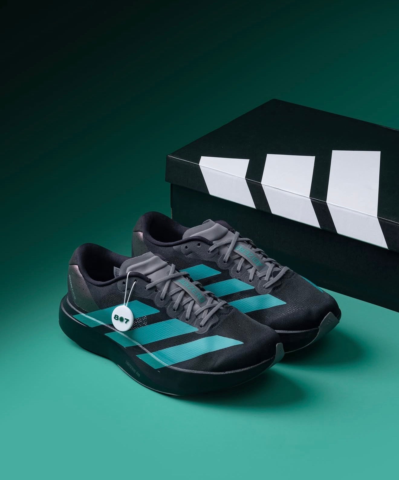 Adizero Evo SL Black Pure Teal