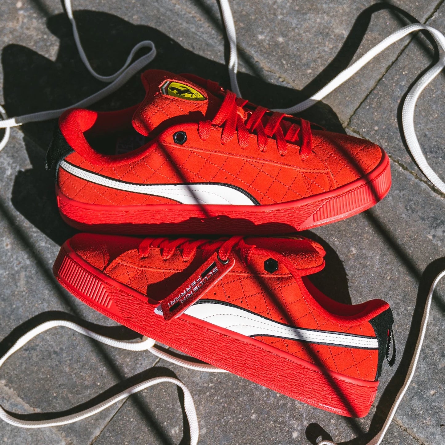 Puma Suede XL Hero Scuderia Ferrari Rosso Corsa Warm White