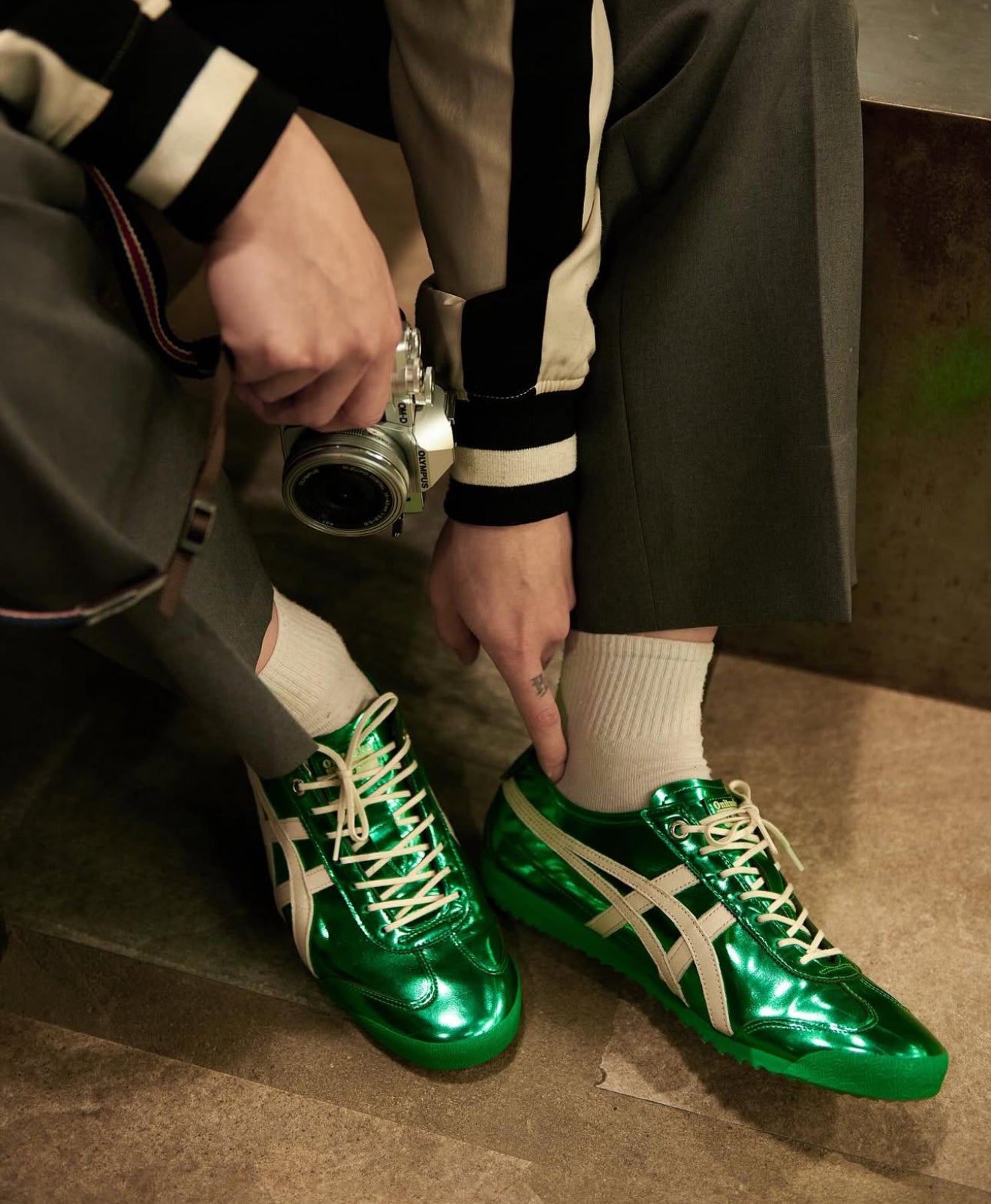 WMNs Mexico 66 Lace Up SD Metallic Series Jade Cream