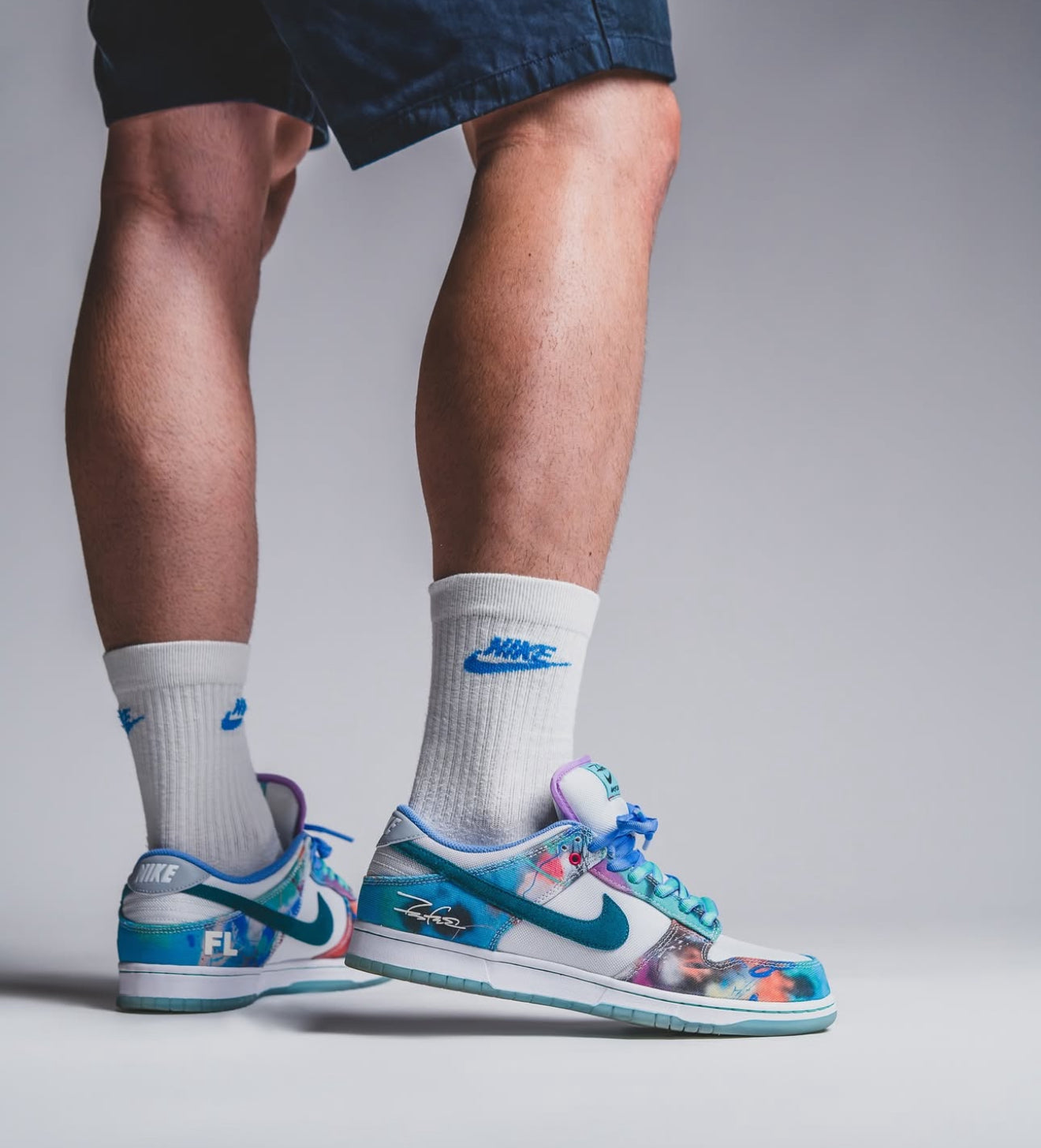SB Dunk Low Futura Laboratories Bleached Aqua