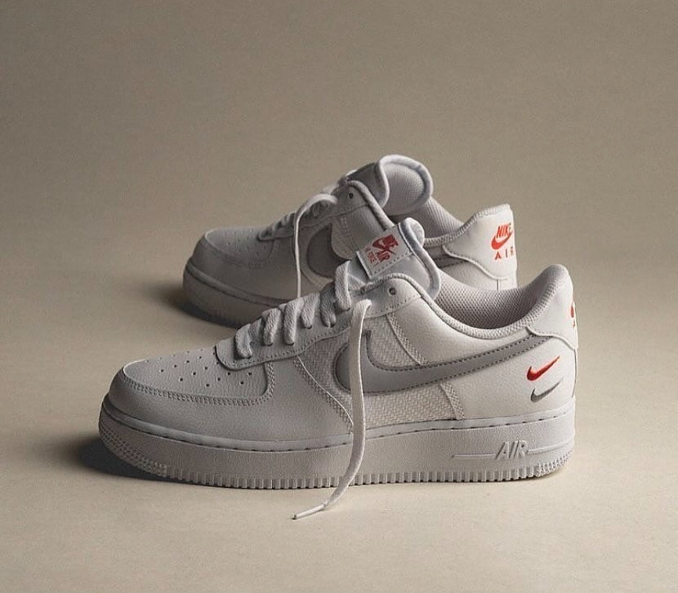 Airforce 1 0’7 Double Swoosh White Grey