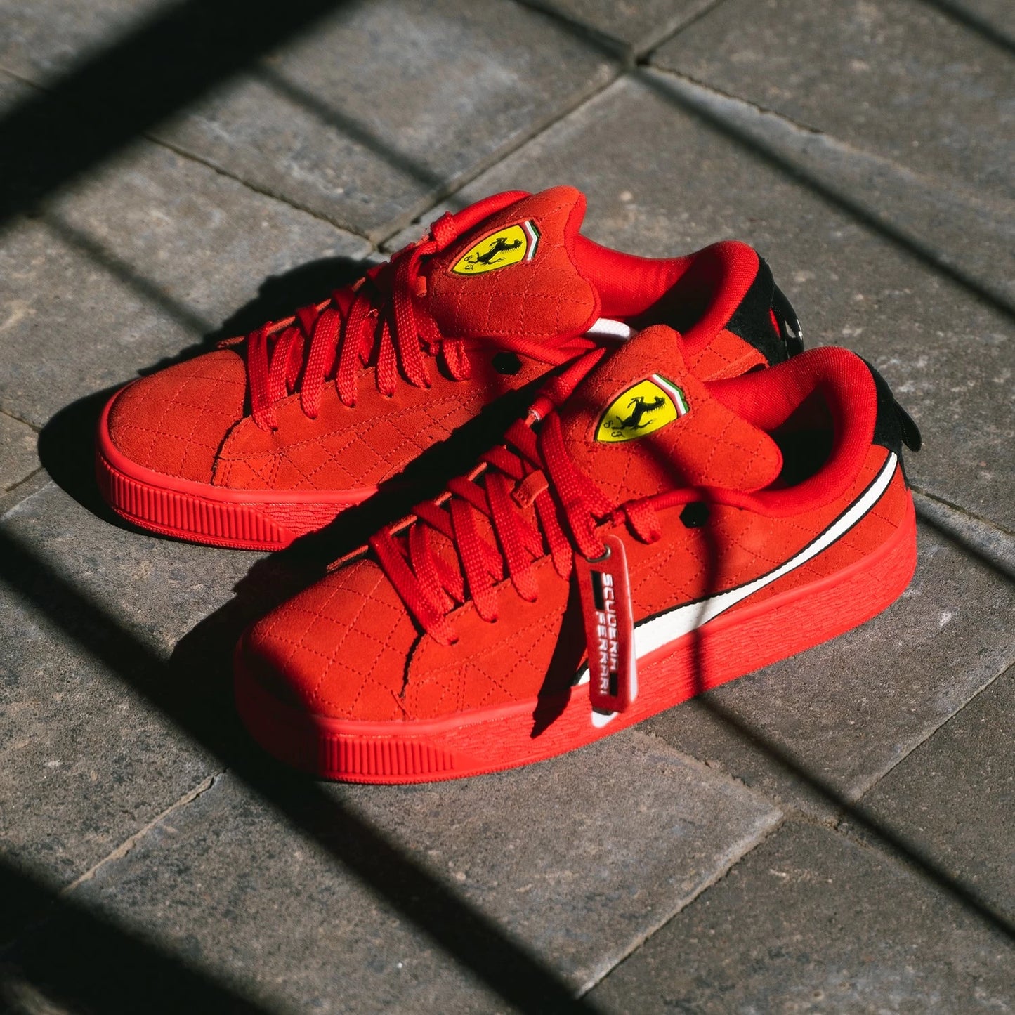Puma Suede XL Hero Scuderia Ferrari Rosso Corsa Warm White