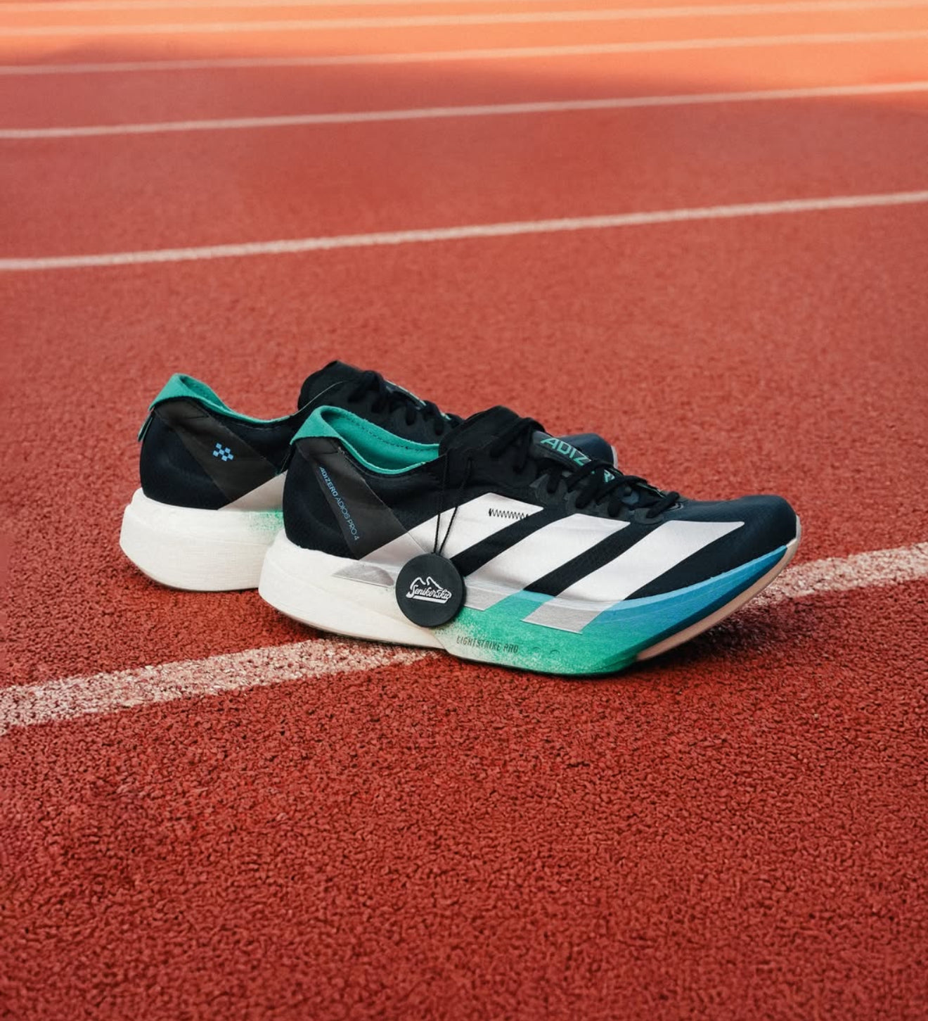 Adizero Adios Pro 4 Core Black Matte Silver Glory Green