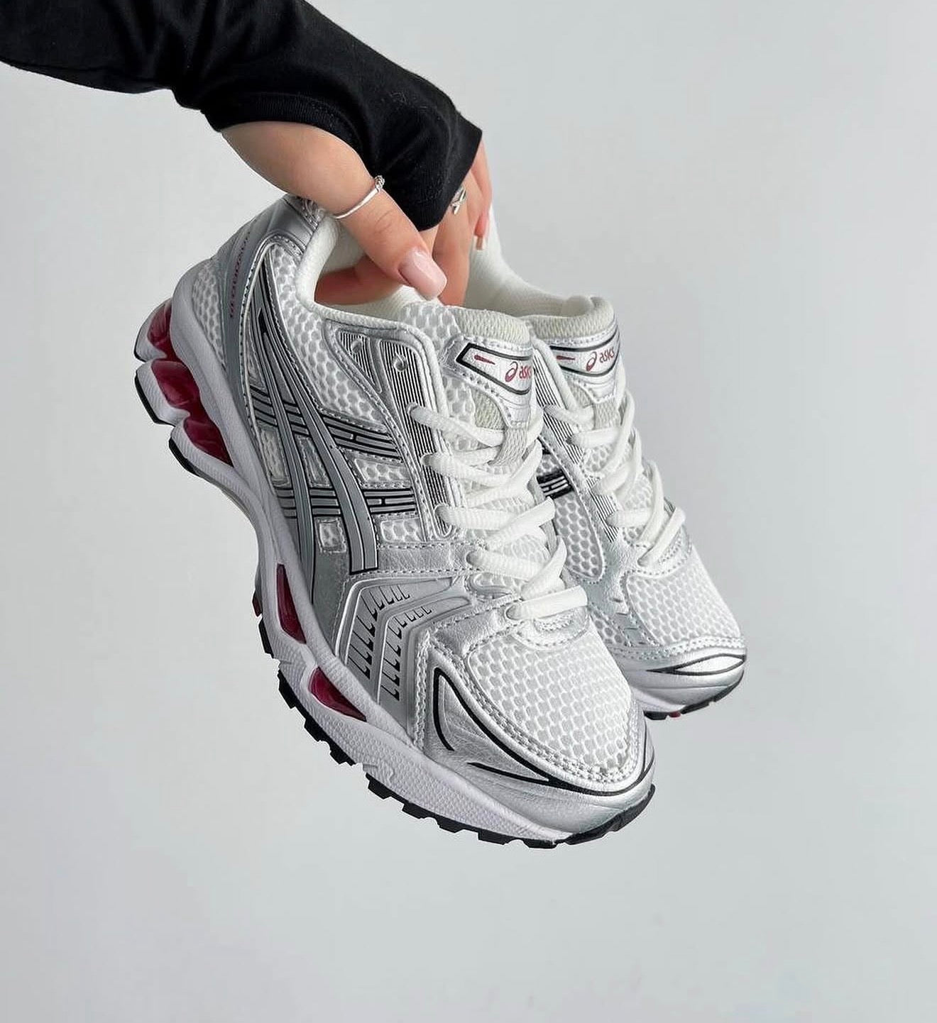 Gel Kayano 14 Pure Silver Red