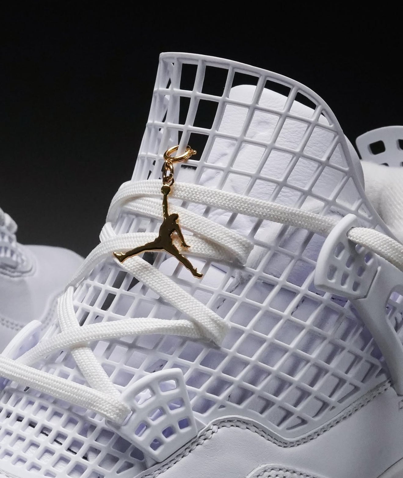 Air Jordan 4 Net Triple White