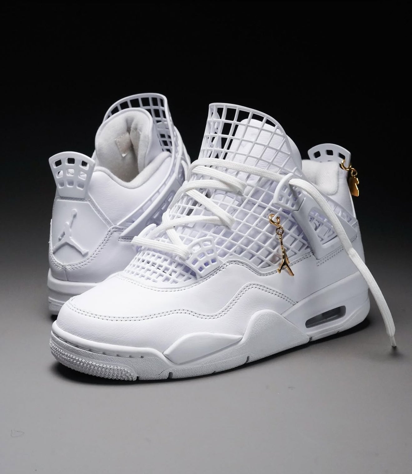 Air Jordan 4 Net Triple White