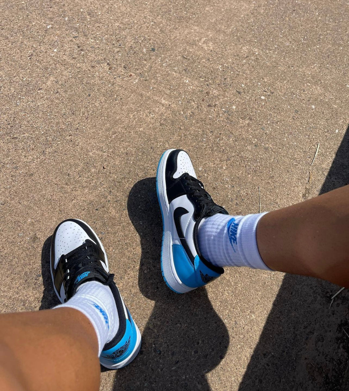 Air Jordan 1 Low Black Dark Powder Blue