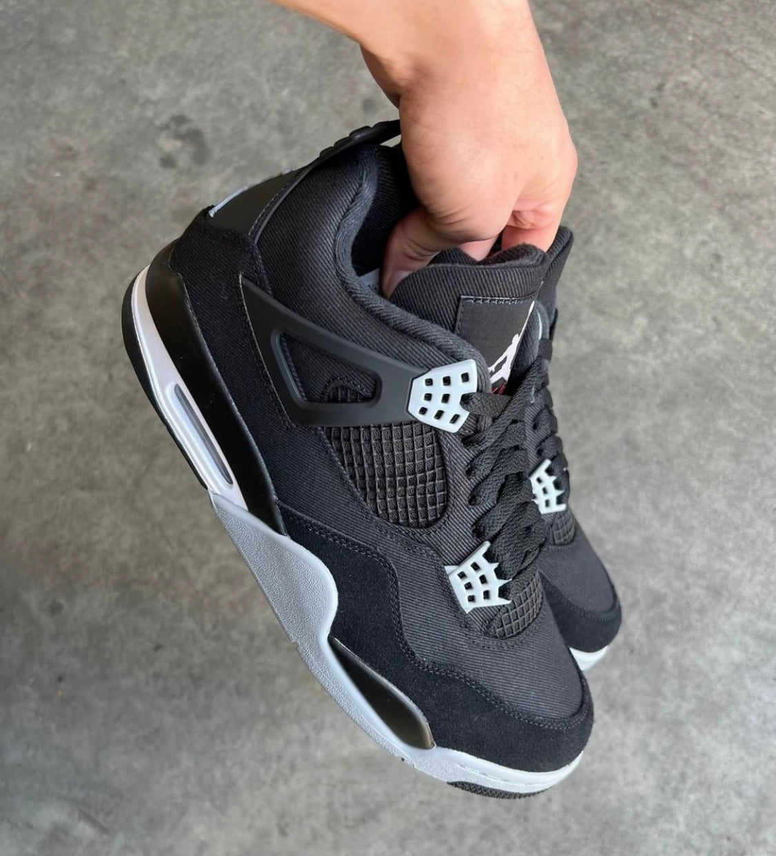 Air Jordan 4 “ Black Canvas “