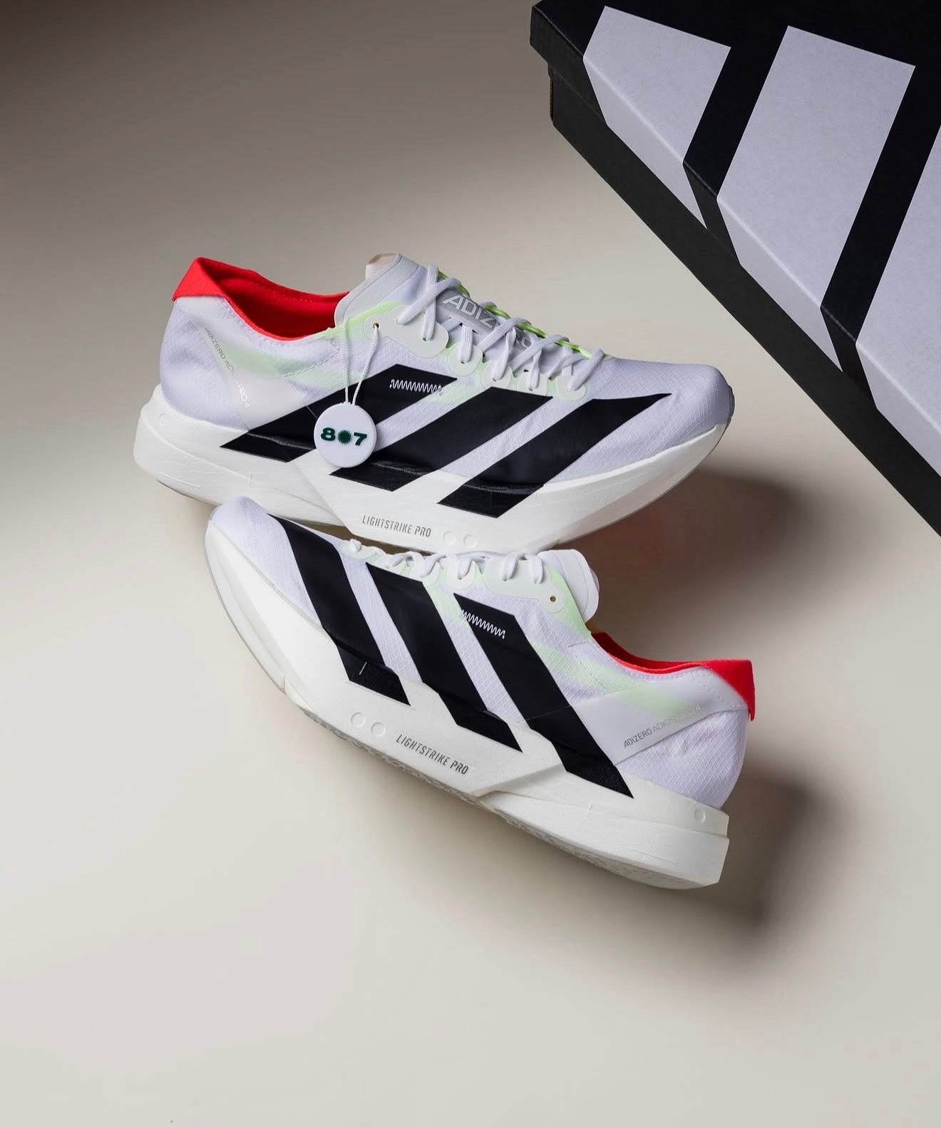 WMNs Adizero Adios Pro 4 White Black Red