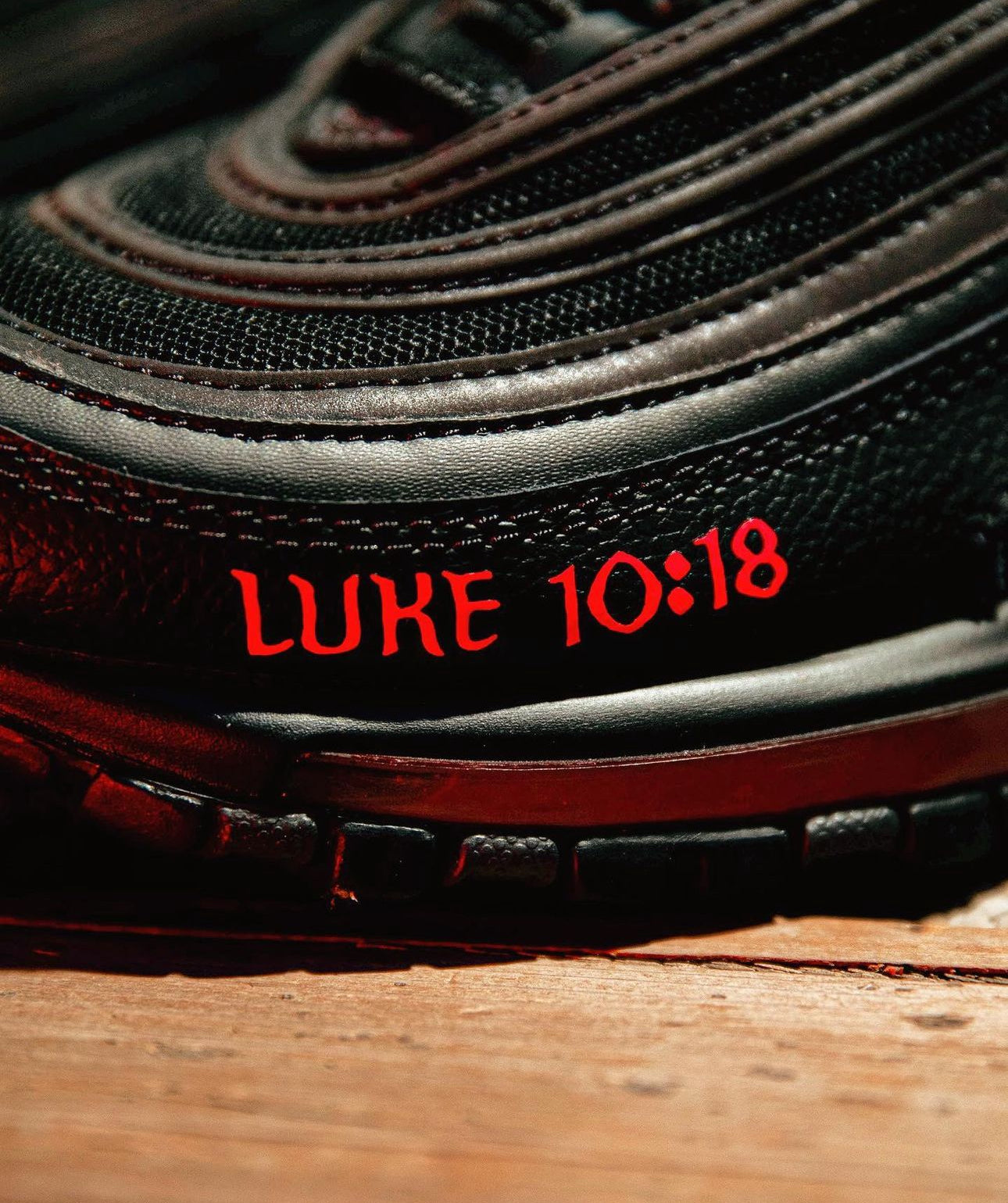 Lil Nas X MSCHF's Airmax 97 "Satan Shoes"