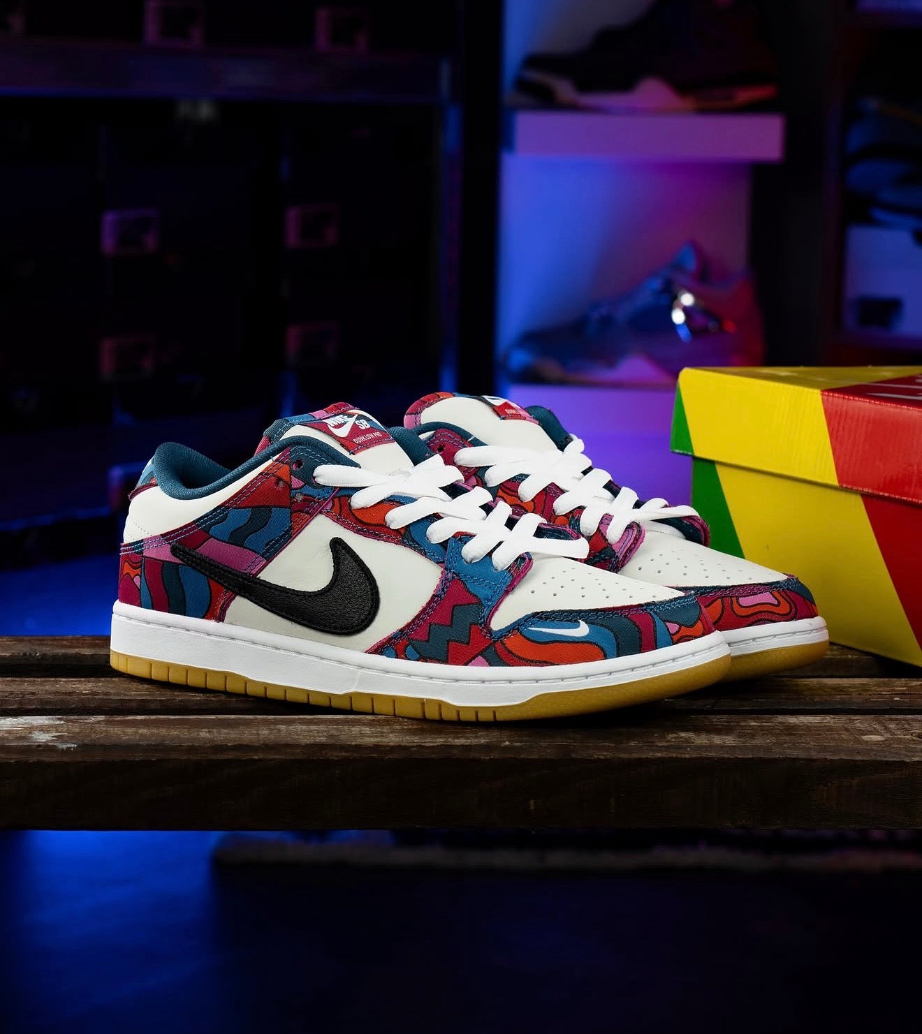 Sb Dunk Low Pro Parra Abstract Art