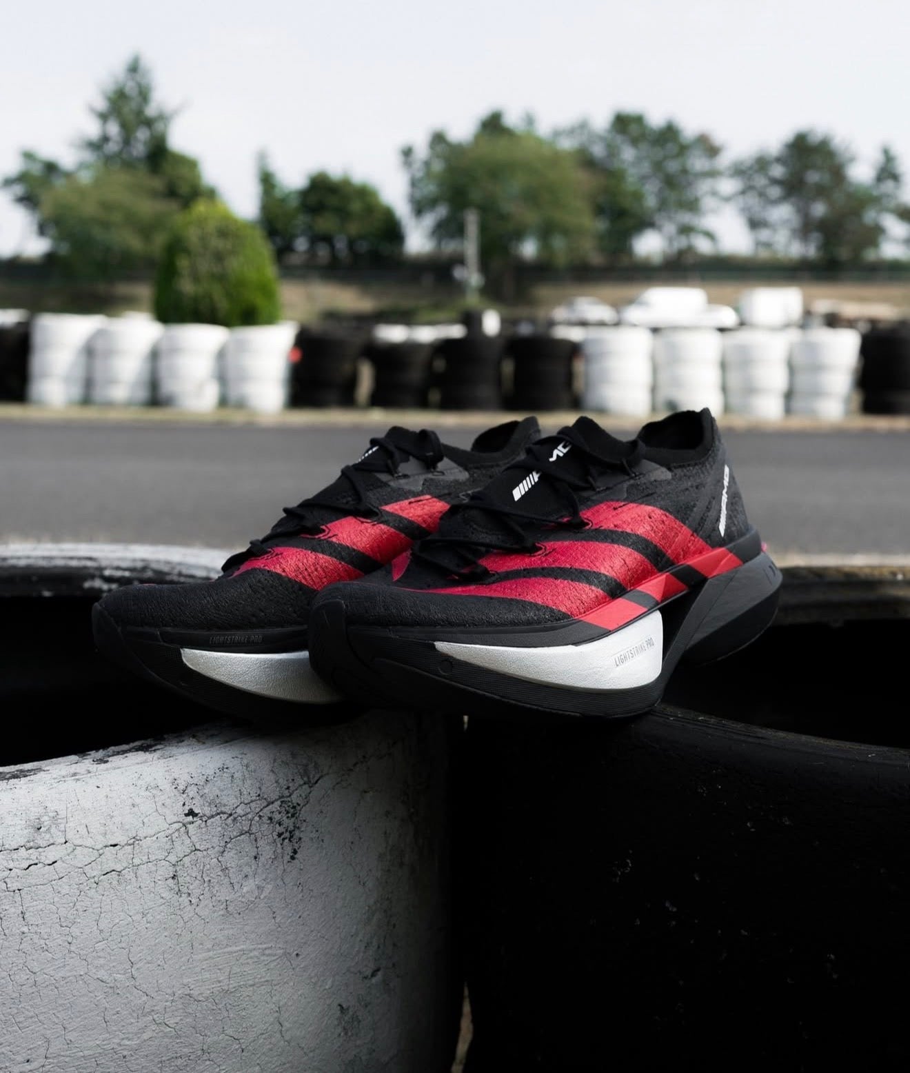Adizero Prime X 3.0 Strung Mercedes AMG Black Lucid Red