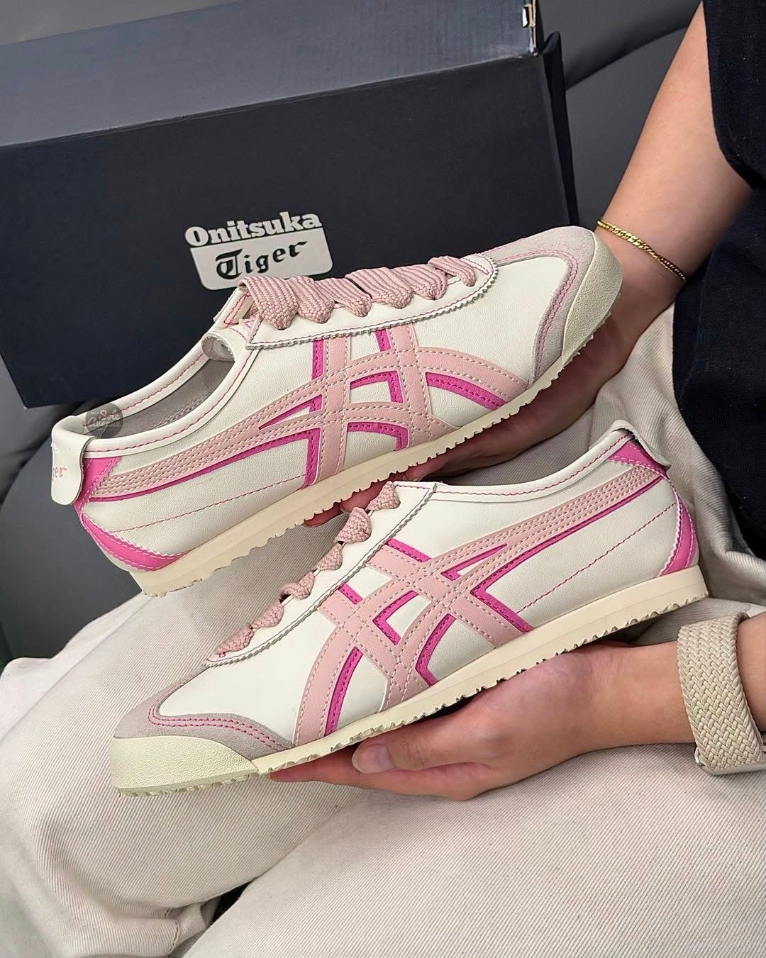 WMNs Mexico 66 Lace Up Pink