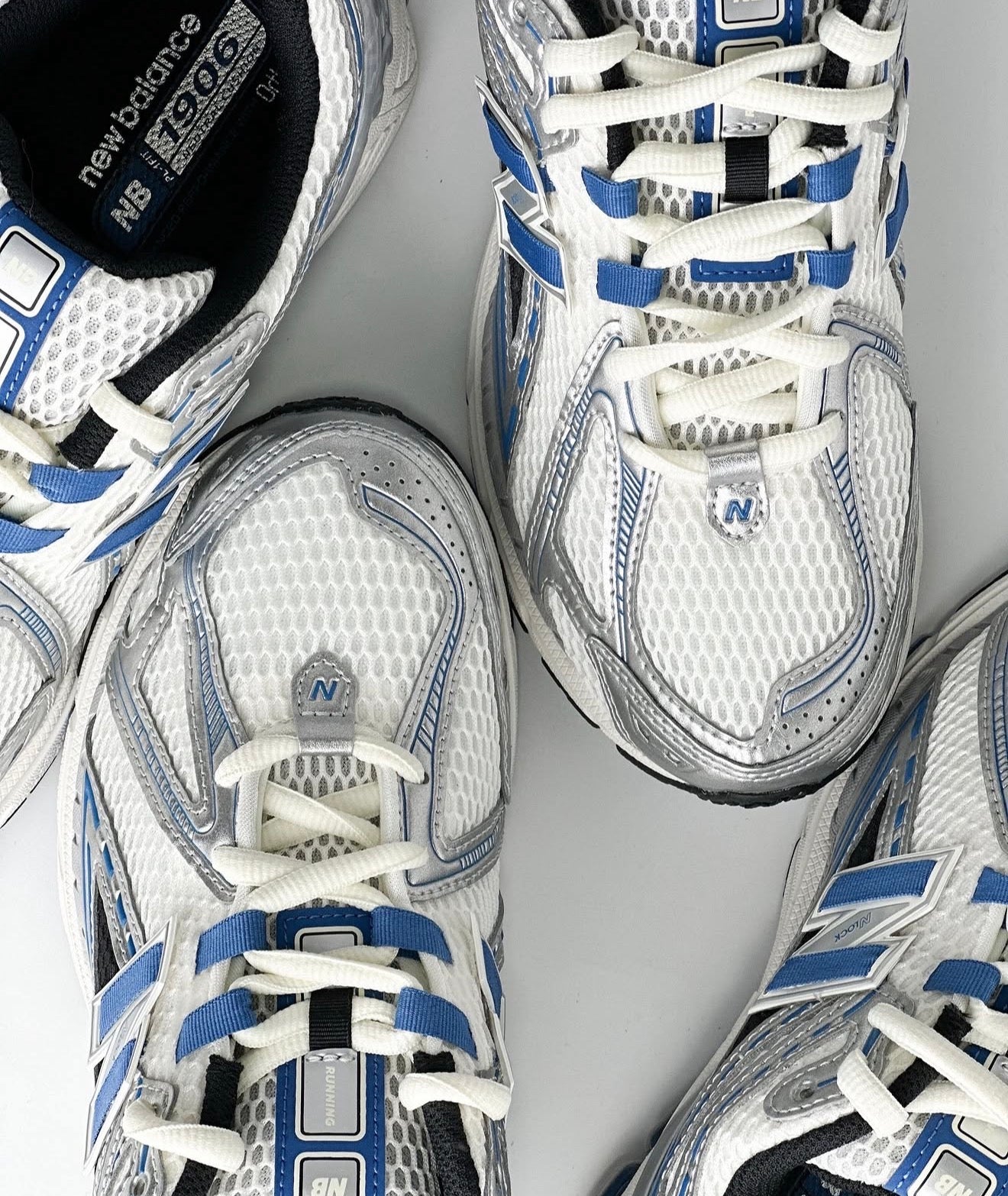 NB Balance 1906R Silver Metallic Blue Agate