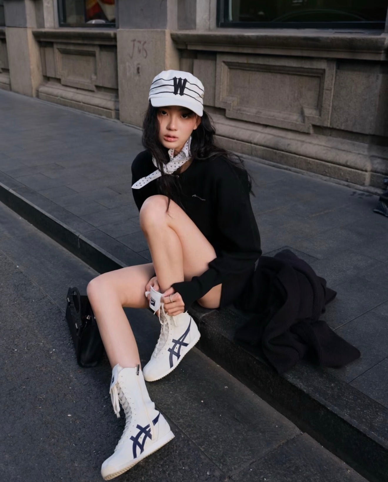 WMNs Mexico 66 Boots Boxing Cream Peacoat