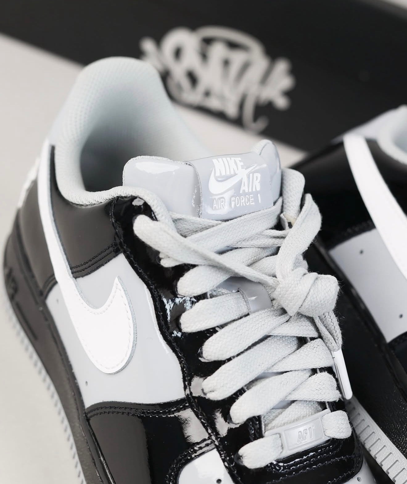 Airforce 1 Low Syna Central Cee Black White Smoke Grey