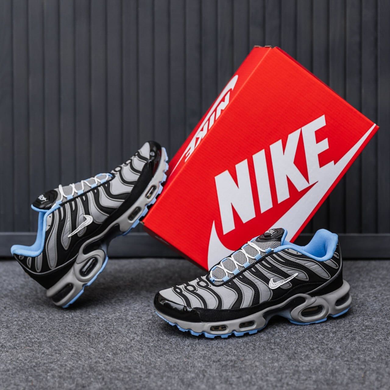 Airmax Plus Black Grey Blue