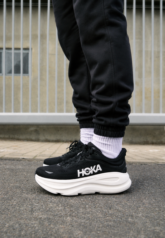 Hoka One One Bondi 9 Black White