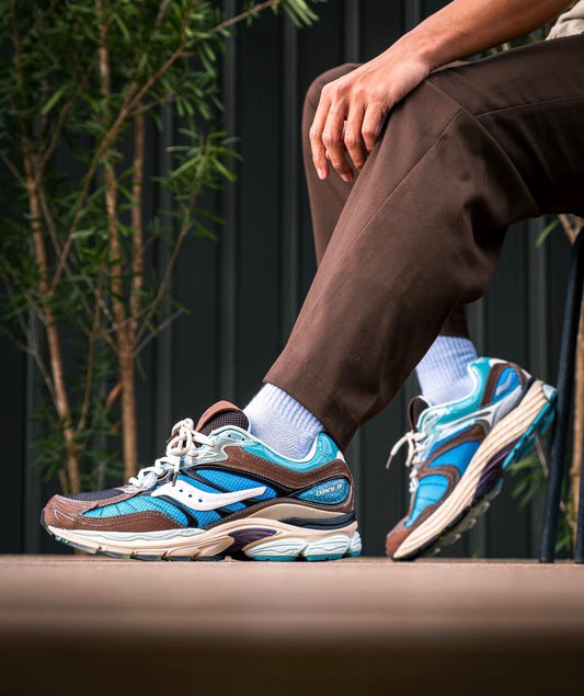 Saucony ProGrid Omni 9 Footpatrol Blue Brown