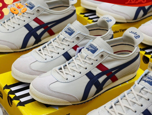 Mexico 66 SD Lace Up Cream Peacoat Navy Red