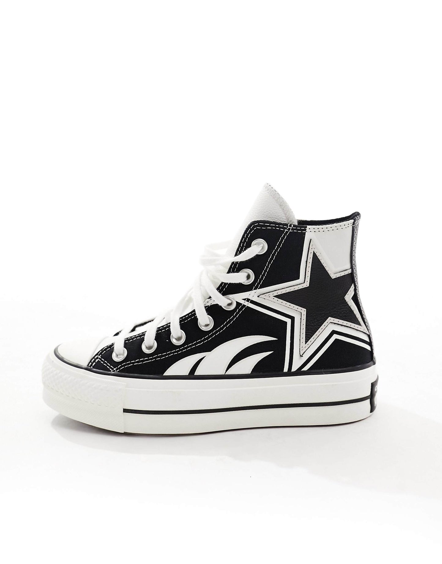 Converse Chuck Taylor All Star Lift Hi Racer Grey White Black