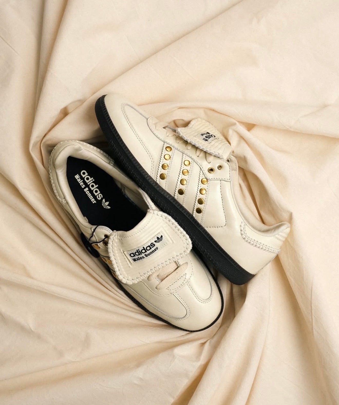 Samba Wales Bonner Studded Pack Cream White