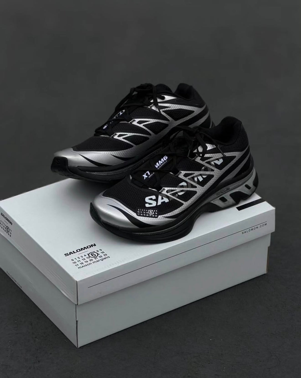 Salomon XT-MM-6 MM6 Maison Black Silver