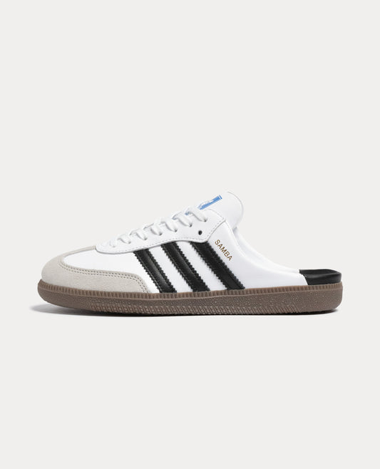 Samba Mule White Black Gum